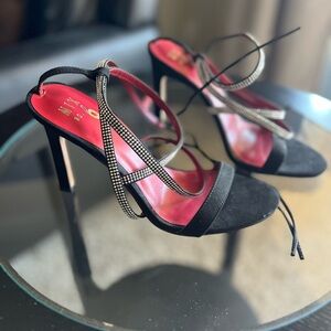 Mix No. 6 Black Strappy Heels